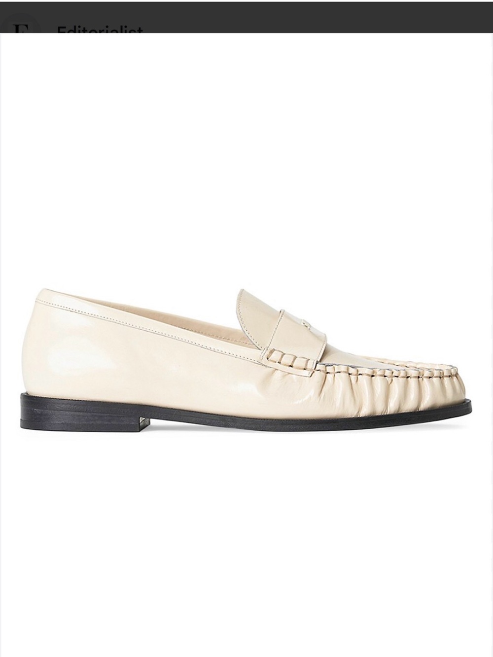 Staud Lou Lou Leather Penny Loafers